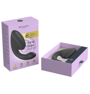 Womanizer Duo Next dual clitoral and G-spot stimulator, black