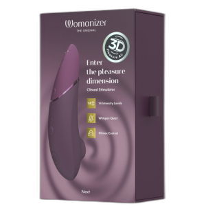 Womanizer Next clitoral air-pressure stimulator, dark purple