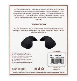 BYE BRA beige supportive shoulder protectors for lingerie