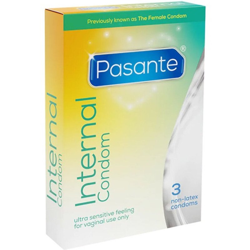 PASANTE Latex-Free Internal Condoms – 3 Pack – image 1