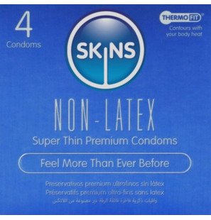 SKINS préservatifs sans latex, ultrafins et transparents, 4 pièces – photo 1