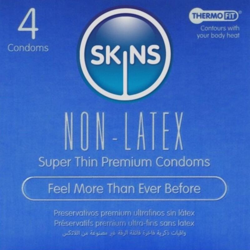 SKINS préservatifs sans latex, ultrafins et transparents, 4 pièces – photo 1