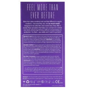 SKINS latex-free XL condoms, ultra-thin and transparent – 4 pieces – image 2