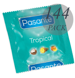 Préservatifs Pasante saveur fruits tropicaux – 144 unités – photo 2
