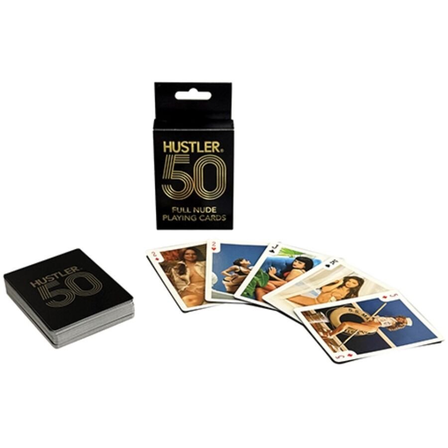 Jeu de cartes Hustler pour adultes avec 50 cartes à jouer représentant des nus – photo 1