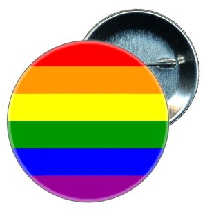 Épingle PRIDE LGBT pride avec drapeau arc-en-ciel – photo 1