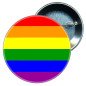 PRIDE LGBT pride pin with rainbow flag – image 1