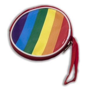 Porte-monnaie rond aux couleurs du drapeau LGBT de PRIDE – photo 1