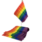 PRIDE small LGBT Pride flag banner – image 1