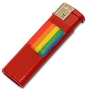 Briquet rouge avec drapeau LGBT de PRIDE – photo 1