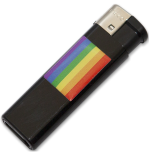 Briquet noir Pride avec drapeau LGBT – photo 1