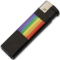Briquet noir Pride avec drapeau LGBT – photo 1