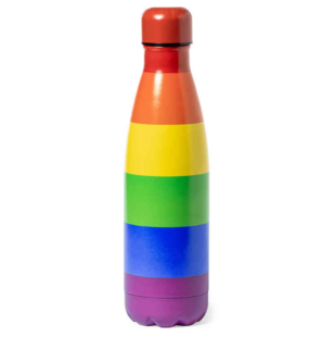Bouillotte en métal avec drapeau LGBT Pride – photo 1