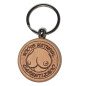 Wooden Breast-Shaped Keyring by Diablo Picante – image 1