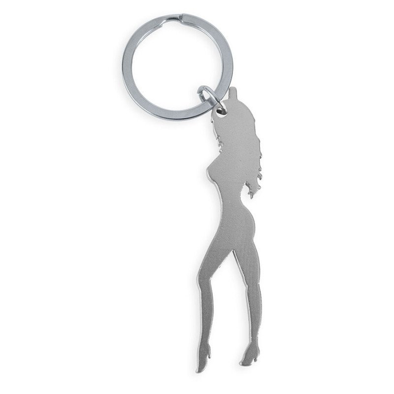 Diablo Picante sleutelhanger met vrouwelijk silhouet en bieropener – foto 1