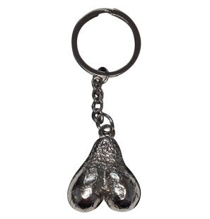 Metal Keyring with Silver Eggs Diablo Picante – image 1