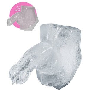 PLAY WIV ME penis-shaped ice luge mould for a striking ice luge – image 1