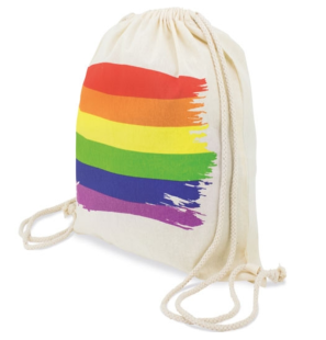 Sac à dos en coton aux couleurs du drapeau LGBT de PRIDE – photo 1
