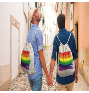 Cotton LGBT Flag Backpack by PRIDE – image 2