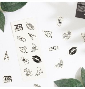 Secretplay Snoepcollectie tijdelijke tattoos voor volwassenen – set van 10 – foto 2
