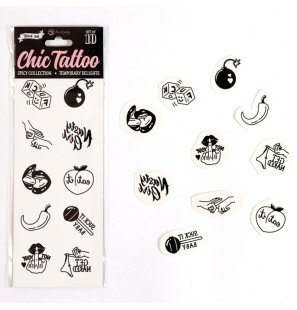 Secret Play Spicy Collection – zestaw 10 tatuaży tymczasowych – zdjęcie 1