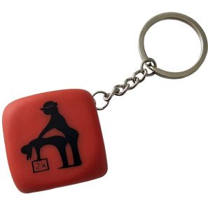 Diablo Picante Red Pose Die Keyring – image 1