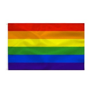 Drapeau arc-en-ciel 90 x 150 cm PRIDE – photo 1
