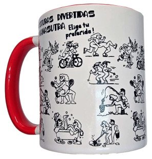 Tasse Kamasutra DIABLO PICANTE 370 ml avec poignée rouge – photo 1