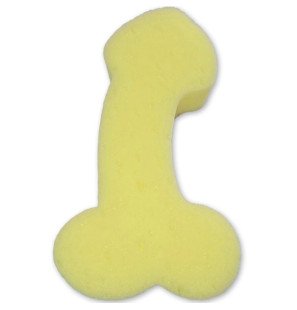Éponge jaune en forme de pénis Diablo Picante pour adultes – photo 1
