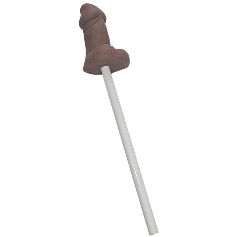 Crayon pénis souple Diablo Picante, teinte foncée – photo 1