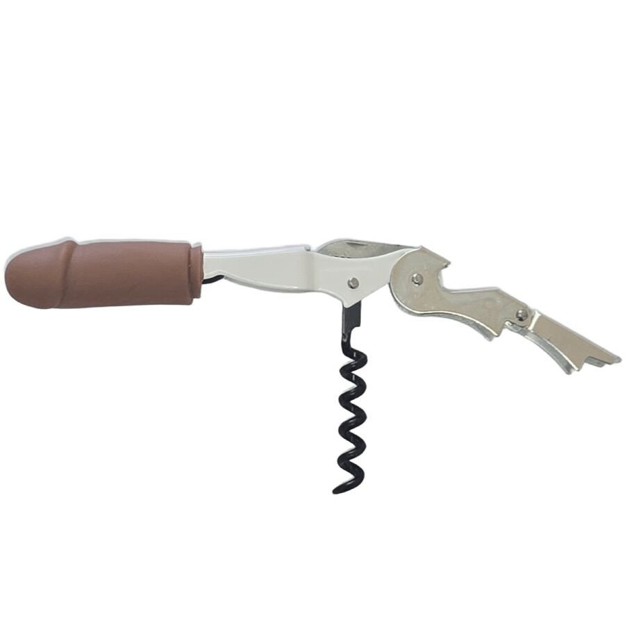 Penis-shaped wine opener in a dark shade by DIABLO PICANTE – image 1