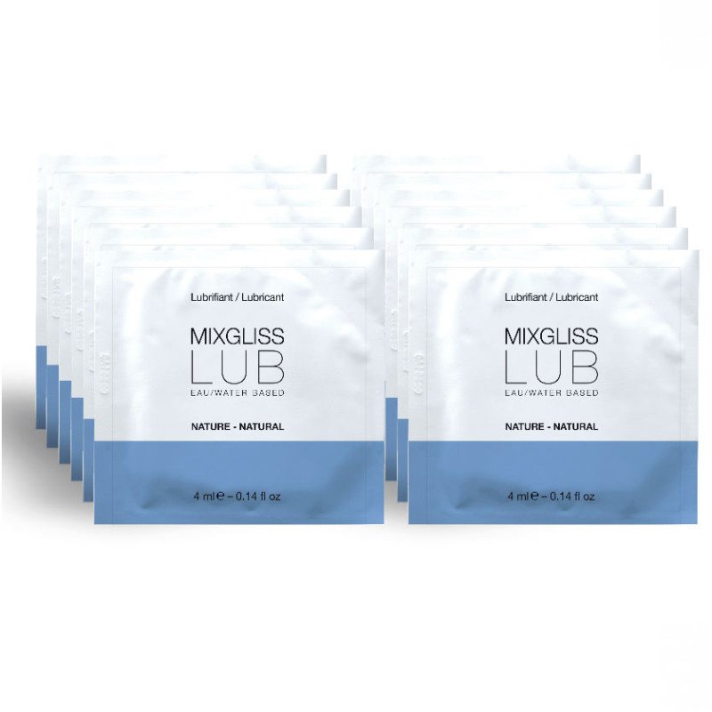 MIXGLISS water-based lubricant, 12 single doses of 4 ml – image 1
