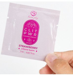 Lubrykant truskawkowy 2 ml do użytku intymnego SECRETPLAY – zdjęcie 2