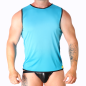 MACHO blaues Herren-Lingerie-T-Shirt in S/M und L/XL – Bild 1 MACHO blaues Herren-Lingerie-T-Shirt in S/M und L/XL – Bild 1