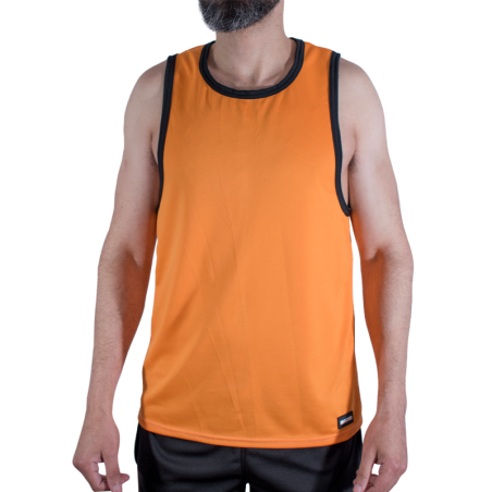 MACHO Underwear Fitnessstudio-T-Shirt in Orange für Herren – Bild 1