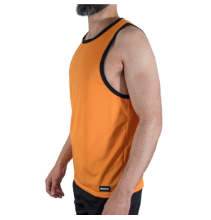 MACHO Underwear Fitnessstudio-T-Shirt in Orange für Herren – Bild 2