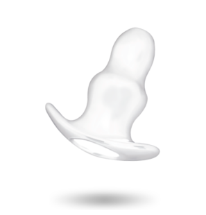 Addicted Toys dilatateur anal transparent en TPE, taille moyenne, 9,5 cm, avec tunnel creux et deux anneaux – photo 3