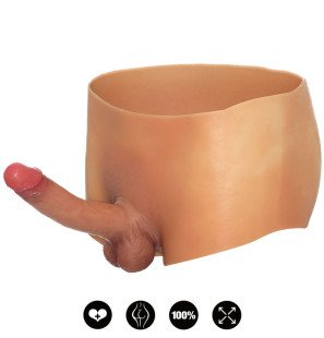 Bokserki z penisem 18 cm, rozmiar L – zdjęcie 1