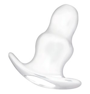 Addicted Toys grote transparante anale dilator van TPE, 13,5 cm met holle tunnel en ringen van 4,5 en 6 cm