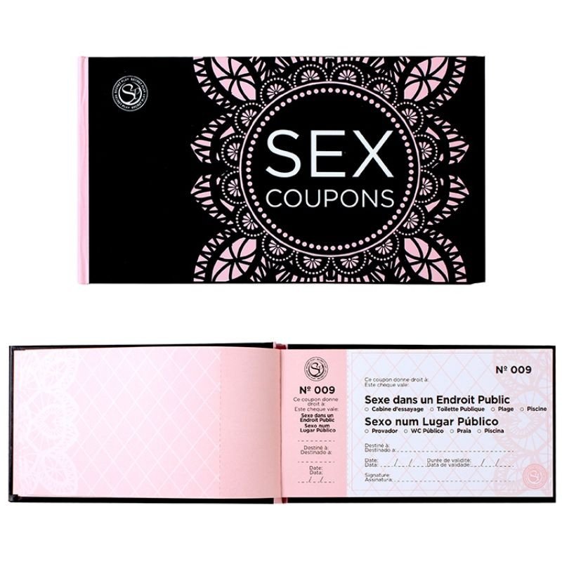 Cartes de bons sensuels pour couples Secretplay en français et en portugais – photo 1