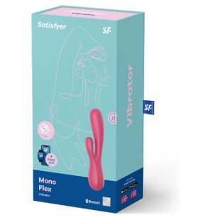 Satisfyer Flex Mono appgesteuerter Vibrator in Rot oder Rosa – Bild 4
