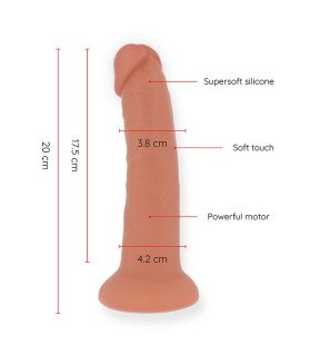 App-gestuurde vibrator 20 cm met realistisch ontwerp – foto 2
