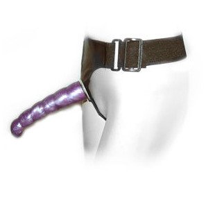Baile Lilac vaginal and anal harness with G-spot, 17 cm – image 3
