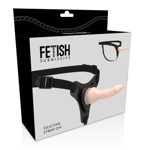 Realistischer Silikon-Strap-on mit Harness 16 cm – Bild 5