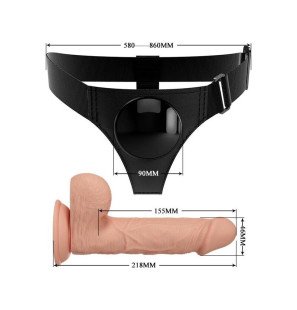 Pretty Love harness briefs with Jerry dildo, 21,8 cm – image 6