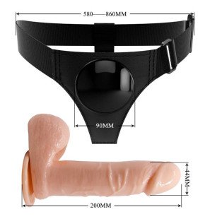 Pretty Love harnais universel avec gode de 20 cm – photo 6