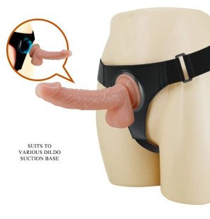 Universal briefs-style harness with 19 cm dildo – image 1