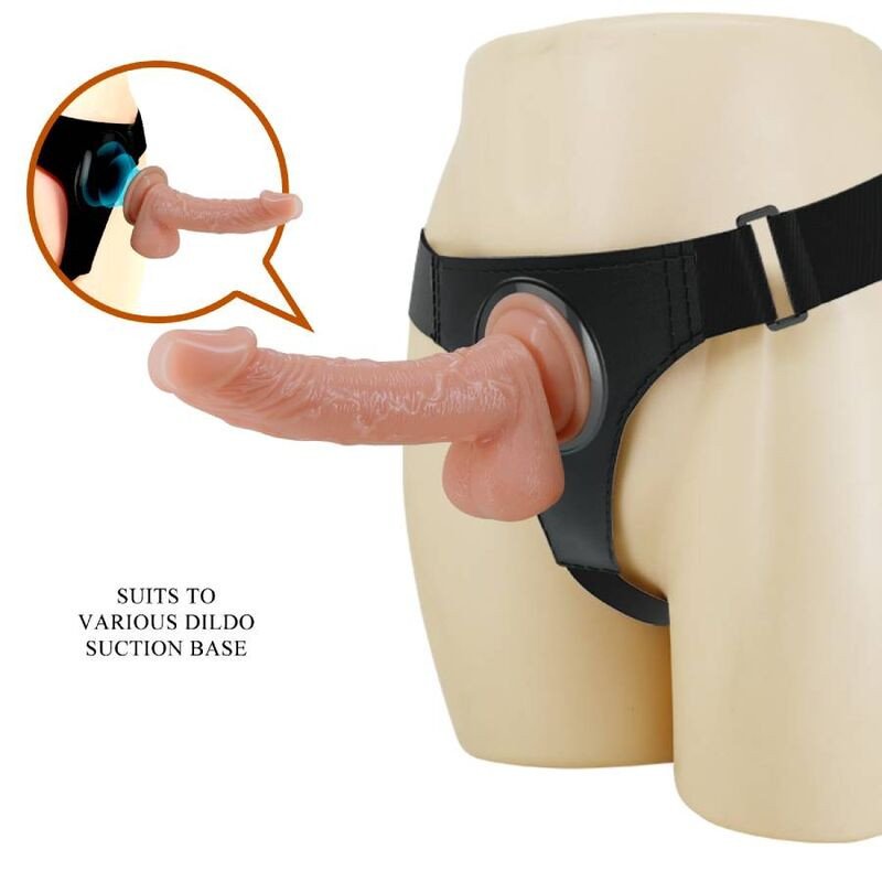 Universal briefs-style harness with 19 cm dildo – image 1 Universal briefs-style harness with 19 cm dildo – image 1