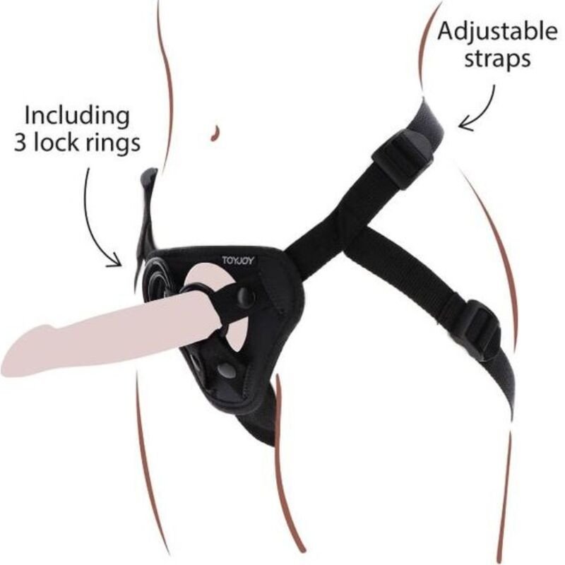 GET REAL Black Strap-On Harness for Intimate Wellness – image 1 GET REAL Black Strap-On Harness for Intimate Wellness – image 1
