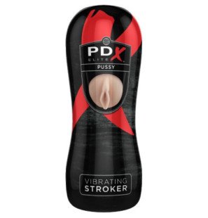 PDX Elite Vibrations-Masturbator in Vaginalform mit Fanta Flesh-Hülle und herausnehmbarem Bullet – Bild 2